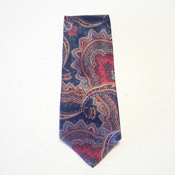 Vintage Christian Dior All Silk Blue Tie WPL 125. - Picture 2 of 10